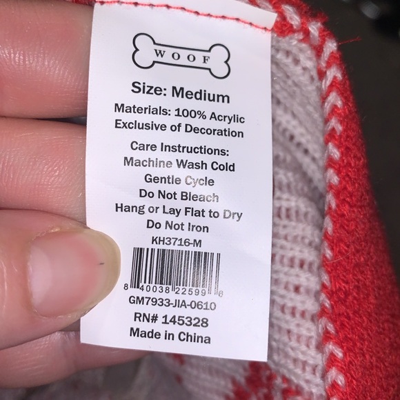 Reindeer Dog Sweater NWT Christmas Holiday Ugly - Picture 4 of 4